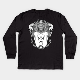 Thelema Crowley themed Aries 3rd eye power Kids Long Sleeve T-Shirt